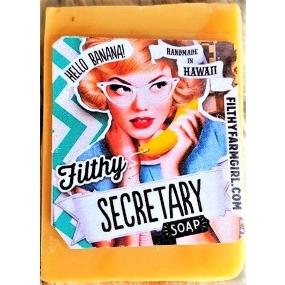 100% Natural Organic Soap. Secretary. Handmade in Hawaii. 2oz.